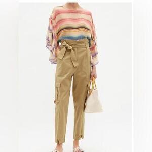 DES DEMOISELLES CABO STRIPED GAUZE TOP SIZE 2